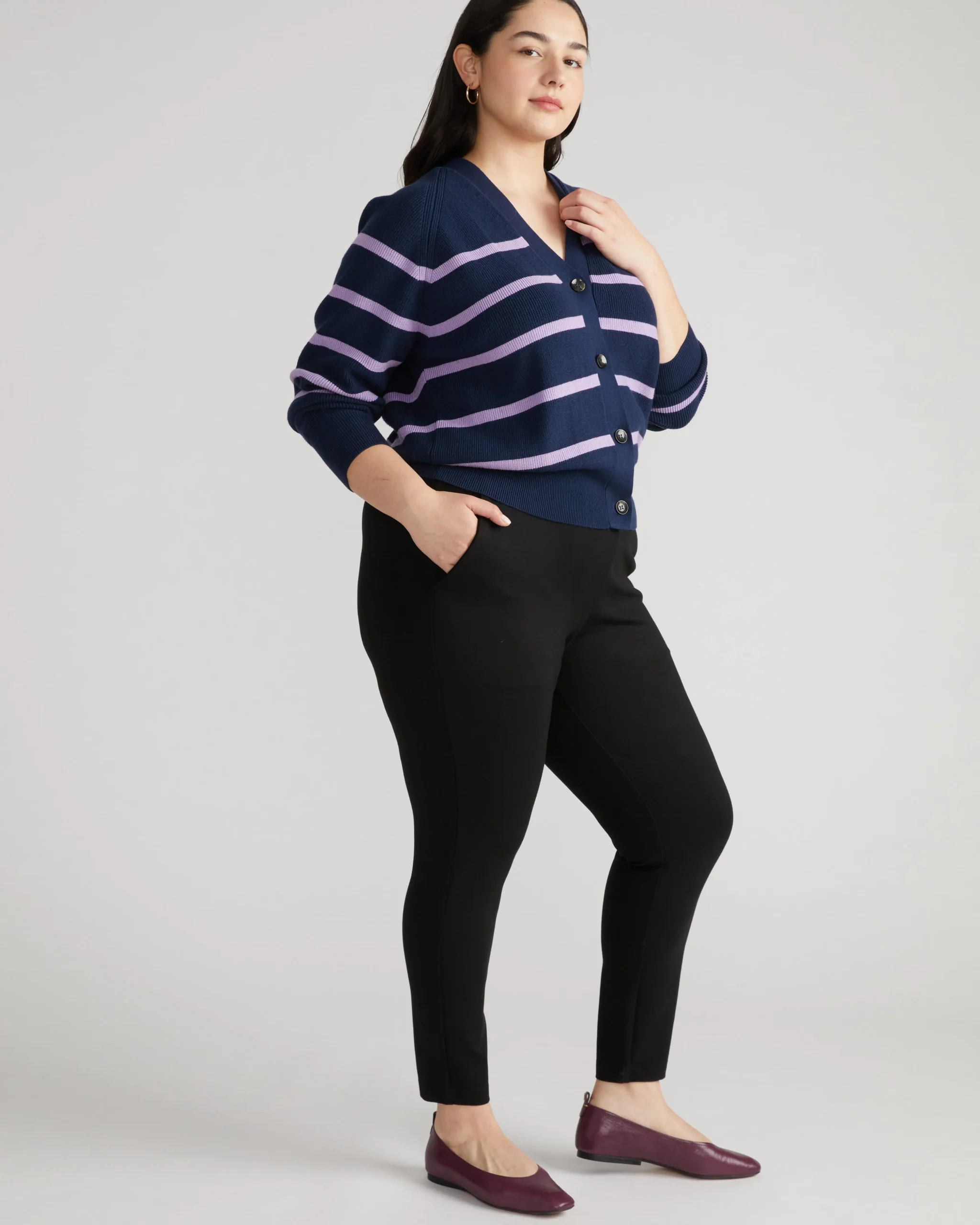 Minimalist Moro Pocket Signature Ponte Pants Black