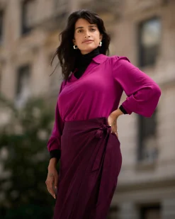 Moore Liquid Jersey Blouse Rothko Purple