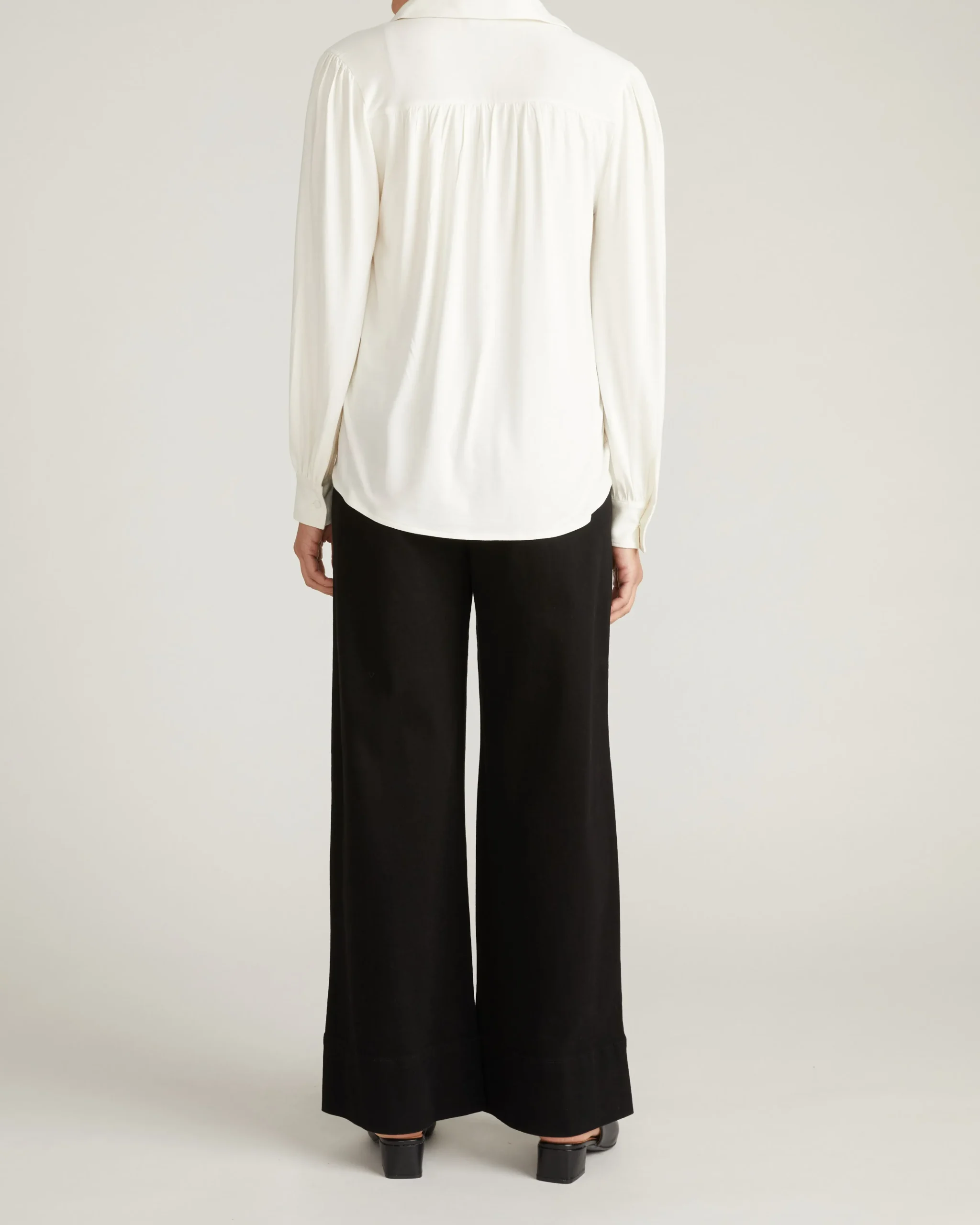 Moore Liquid Jersey Blouse White