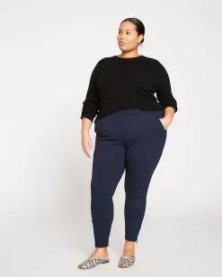 Moro Pocket Signature Ponte Pants Navy