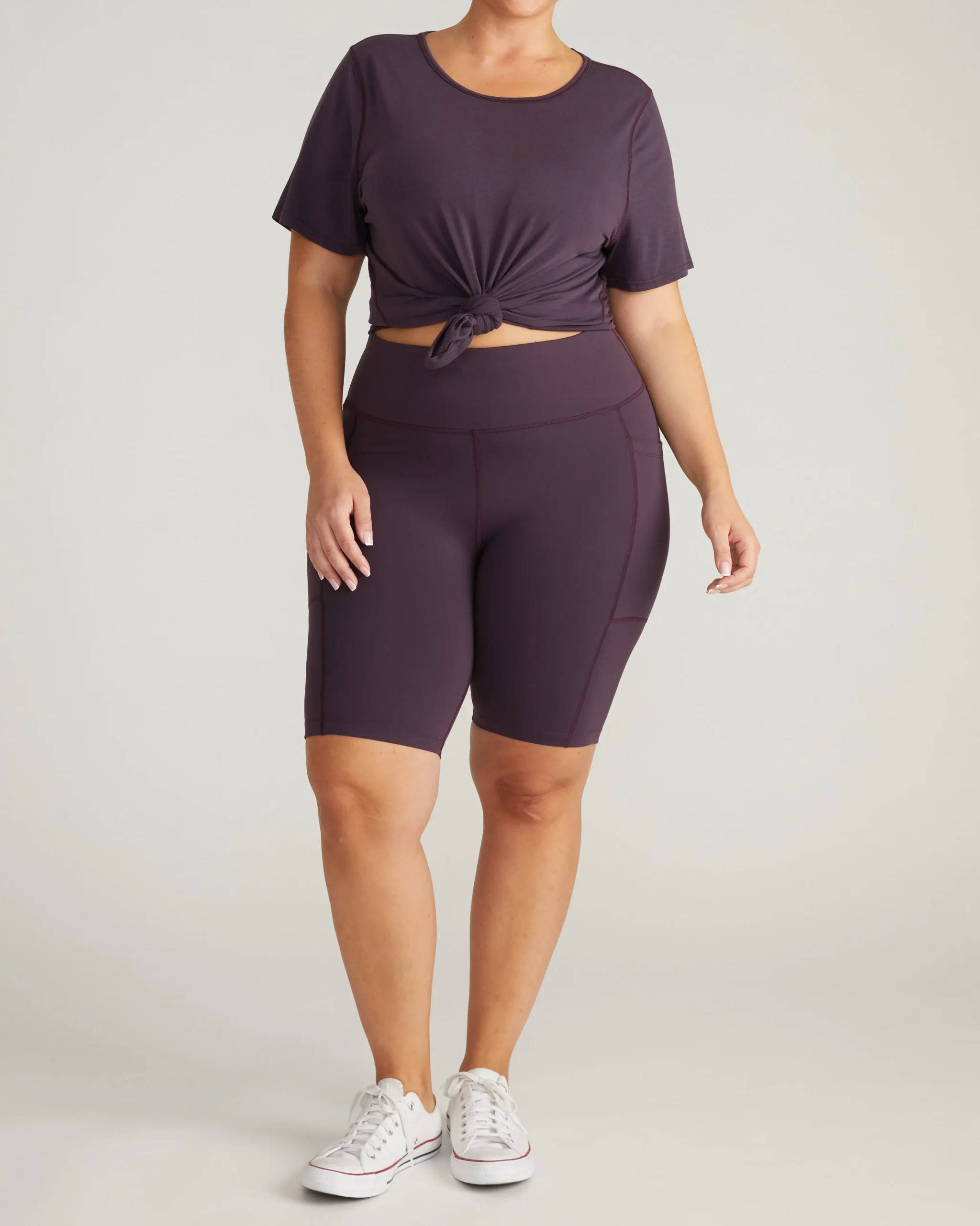 Next-to-Naked Bike Shorts Purple Jewel