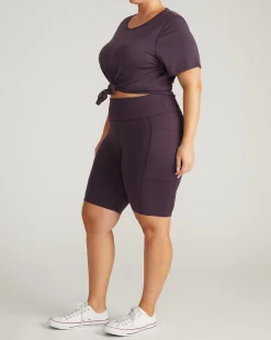 Next-to-Naked Bike Shorts Purple Jewel