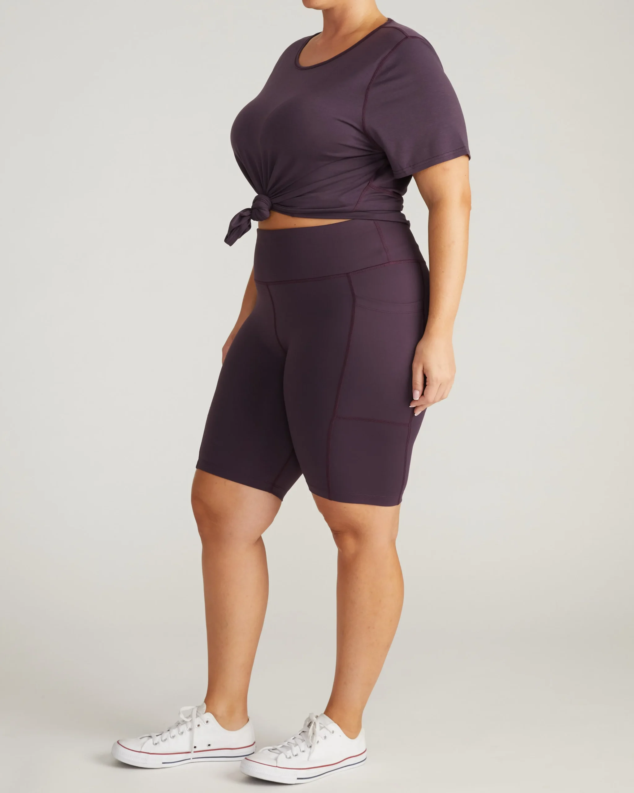 Next-to-Naked Bike Shorts Purple Jewel