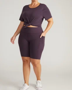 Next-to-Naked Bike Shorts Purple Jewel