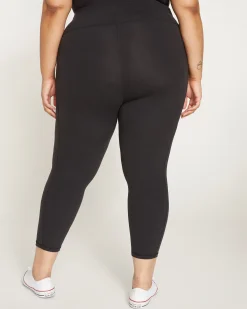 Next-to-Naked Cropped Pocket Legging Black