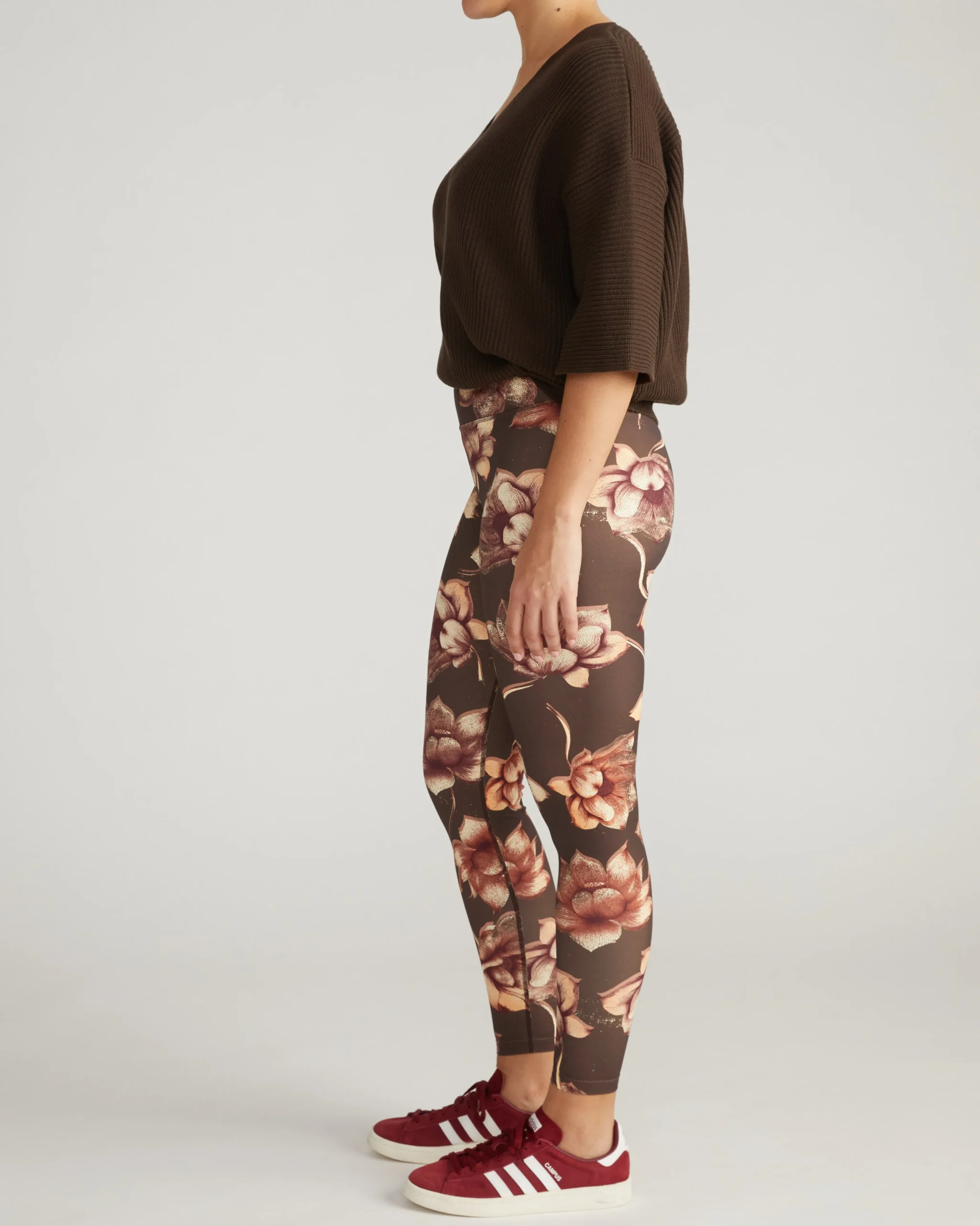 Next-to-Naked Legging Lotus Print