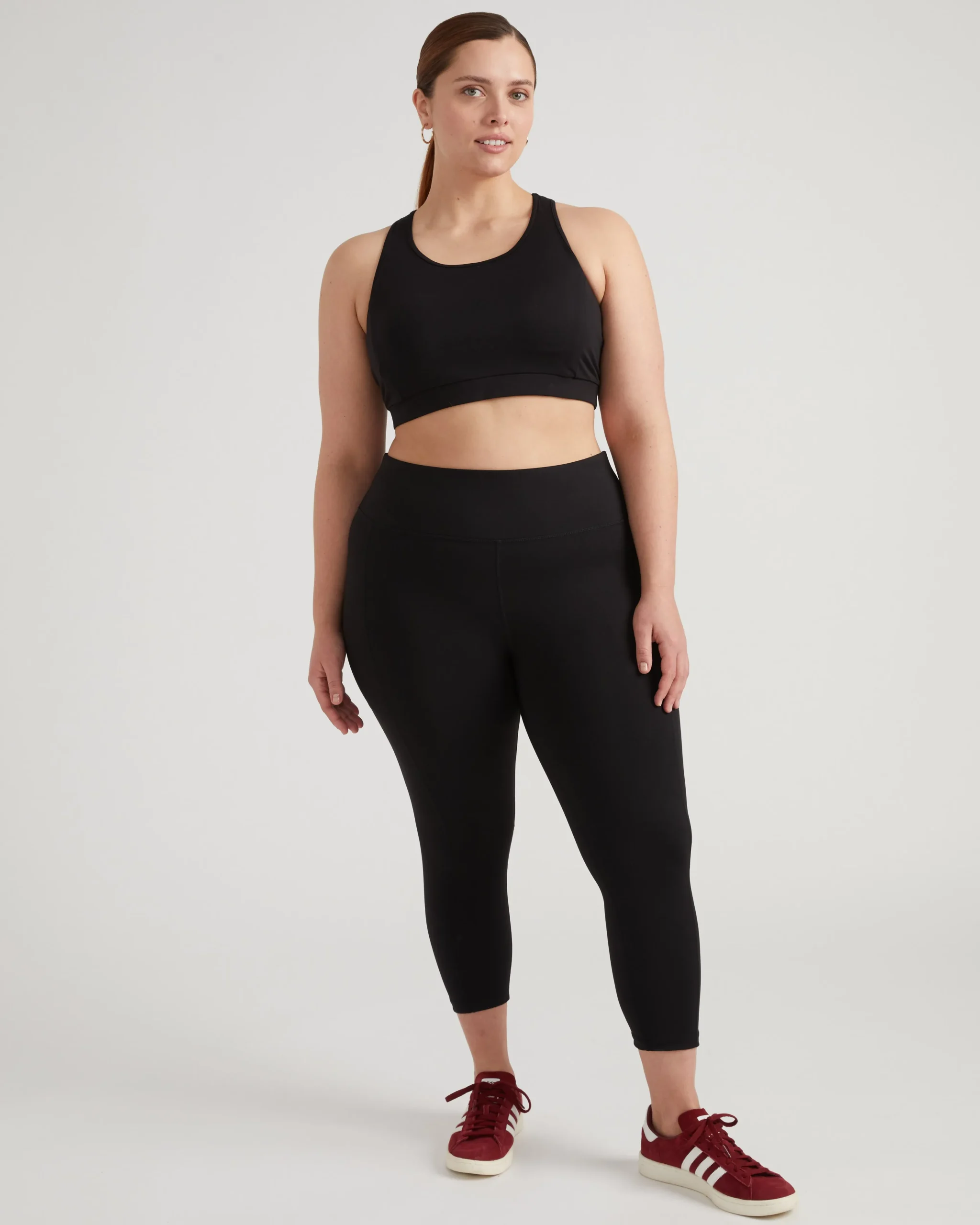 Next-to-Naked Racerback Sports Bra Black