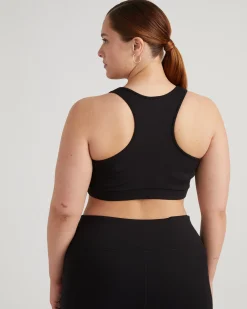 Next-to-Naked Racerback Sports Bra Black