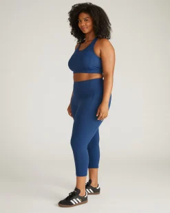 Next-to-Naked Racerback Sports Bra Pageant Blue