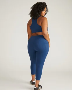 Next-to-Naked Racerback Sports Bra Pageant Blue