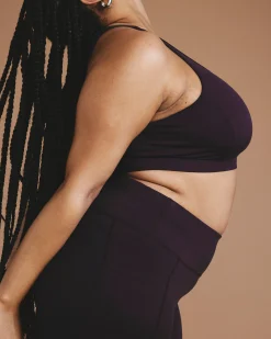 Next-to-Naked Racerback Sports Bra Purple Jewel