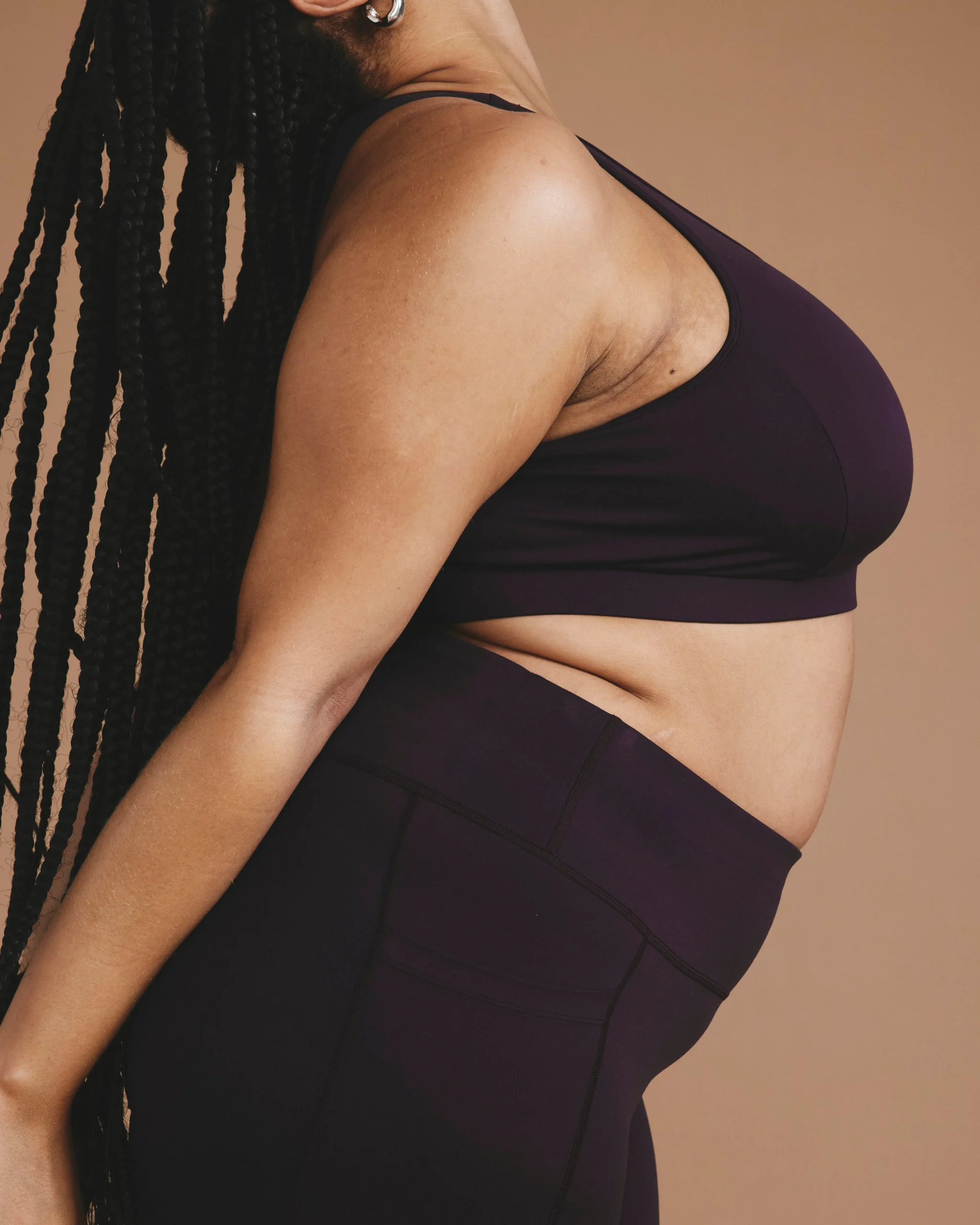 Next-to-Naked Racerback Sports Bra Purple Jewel