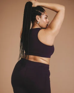 Next-to-Naked Racerback Sports Bra Purple Jewel