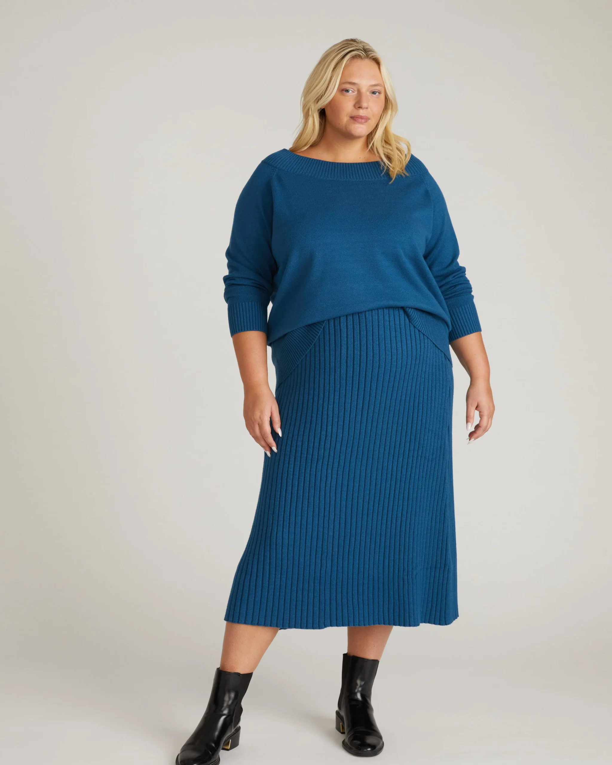 Noomi Cold Shoulder Sweater Deep Teal
