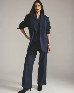 Nova Denim Look Pants Dark Indigo