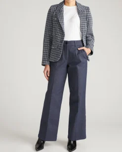 Nova Denim Look Pants Dark Indigo