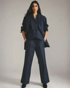 Nova Denim Look Pants Dark Indigo
