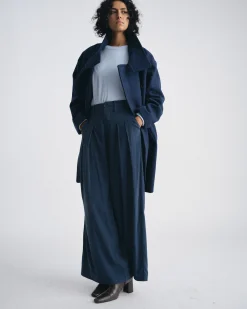 Palais Cooling Cupro Wide Leg Pant Pageant Blue