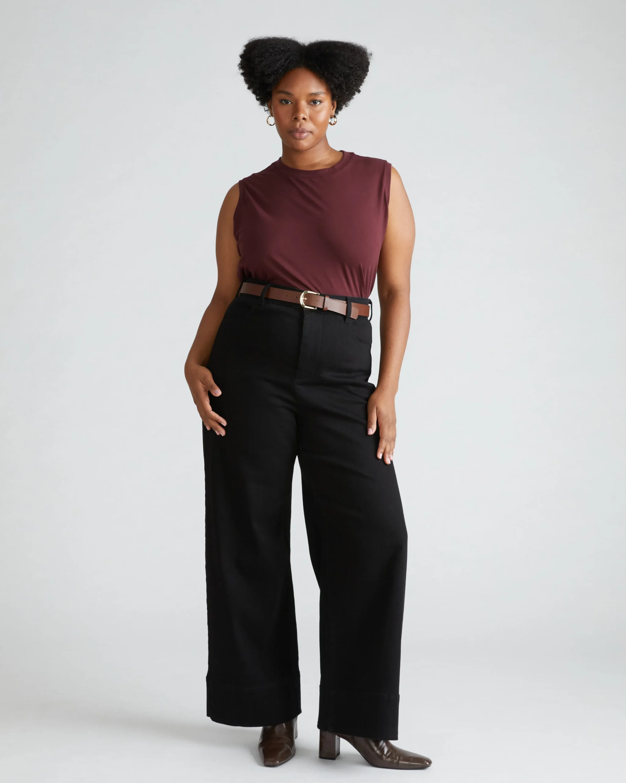Patti Muscle Tank Black Cherry