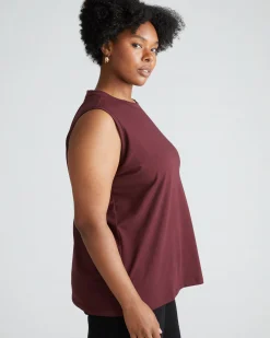Patti Muscle Tank Black Cherry
