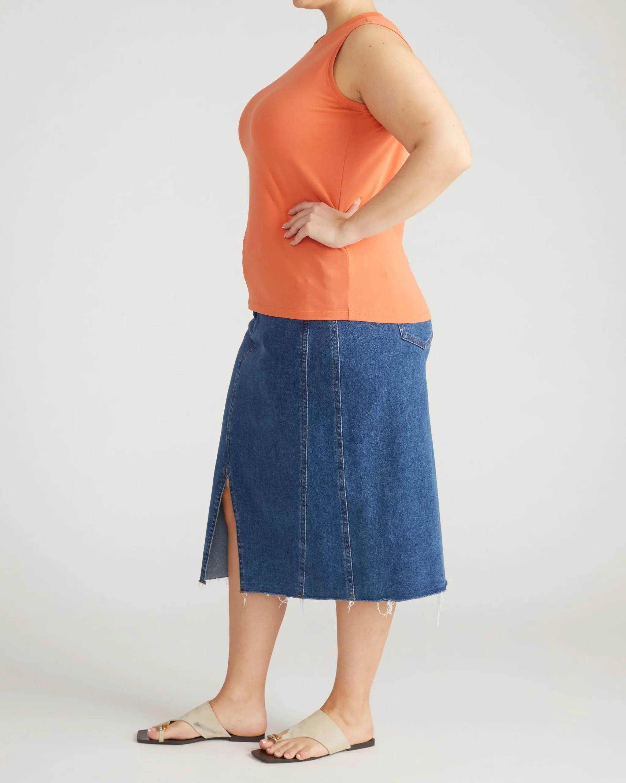 Patti Muscle Tank Italian Orange