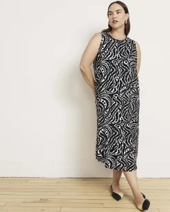 Pearl Divine Jersey Dress Black Bosco Print