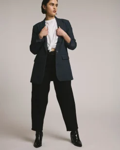 Percy Denim Look Blazer Dark Indigo