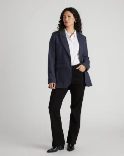 Percy Denim Look Blazer Dark Indigo