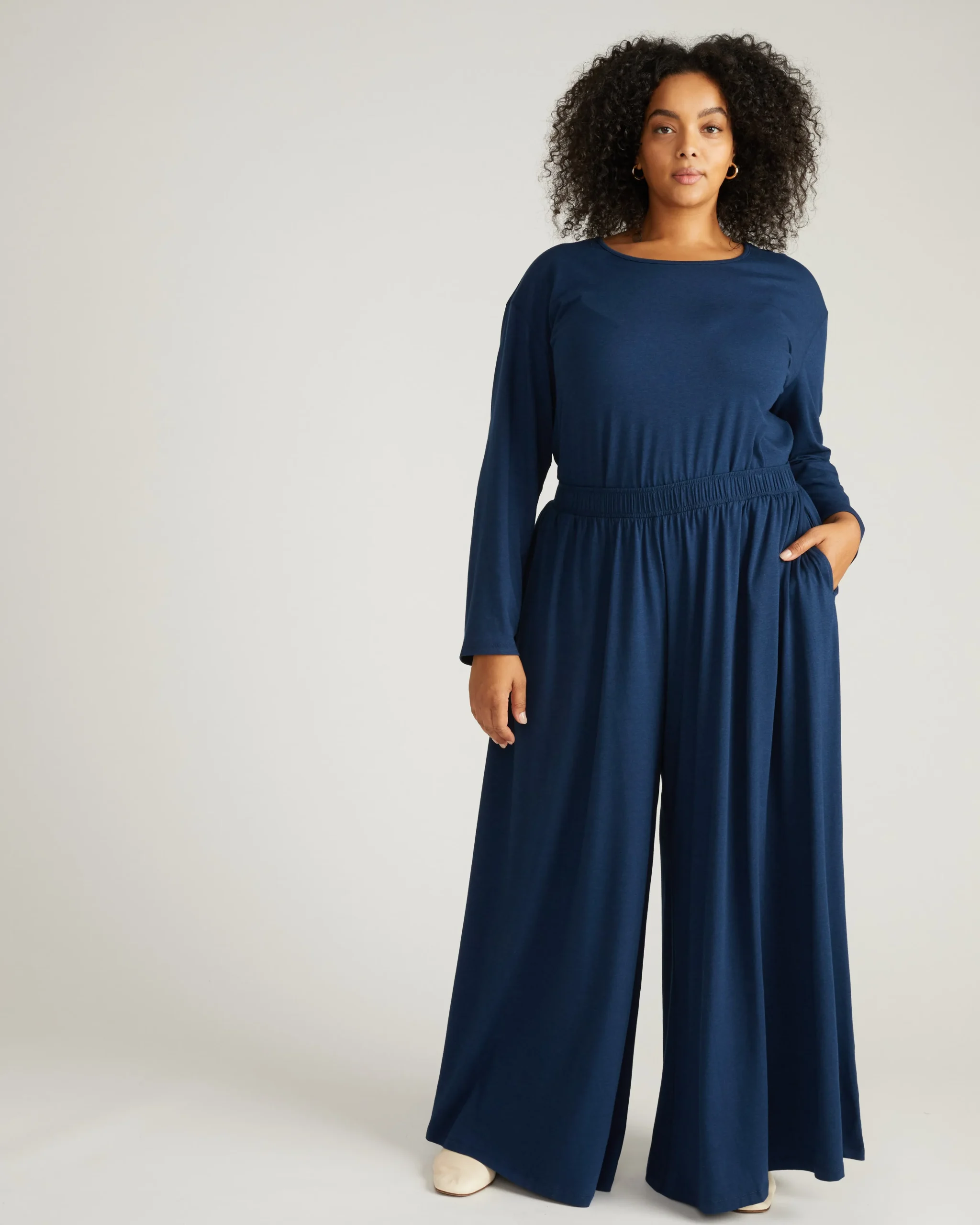 Pina Long Sleeve Lounge Tee Pageant Blue
