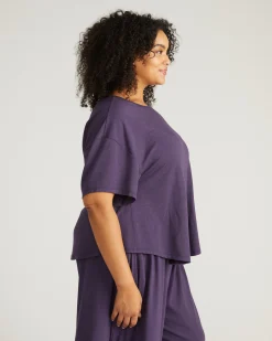 Pina Short Sleeve Lounge Tee Anthracite