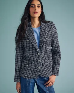 4 Pocket Ponte Blazer French Tweed