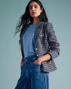 4 Pocket Ponte Blazer French Tweed