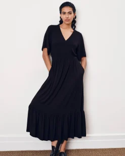 Ravello Liquid Jersey Dress Black