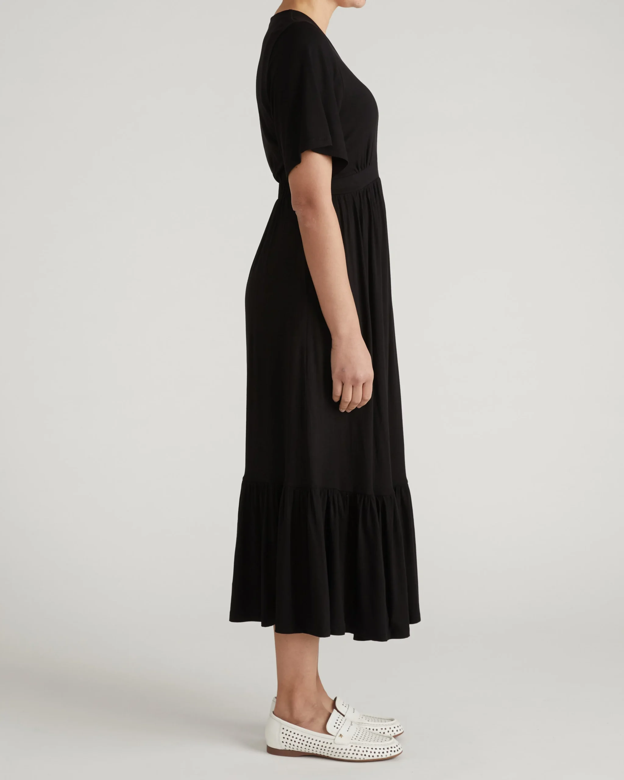 Ravello Liquid Jersey Dress Black