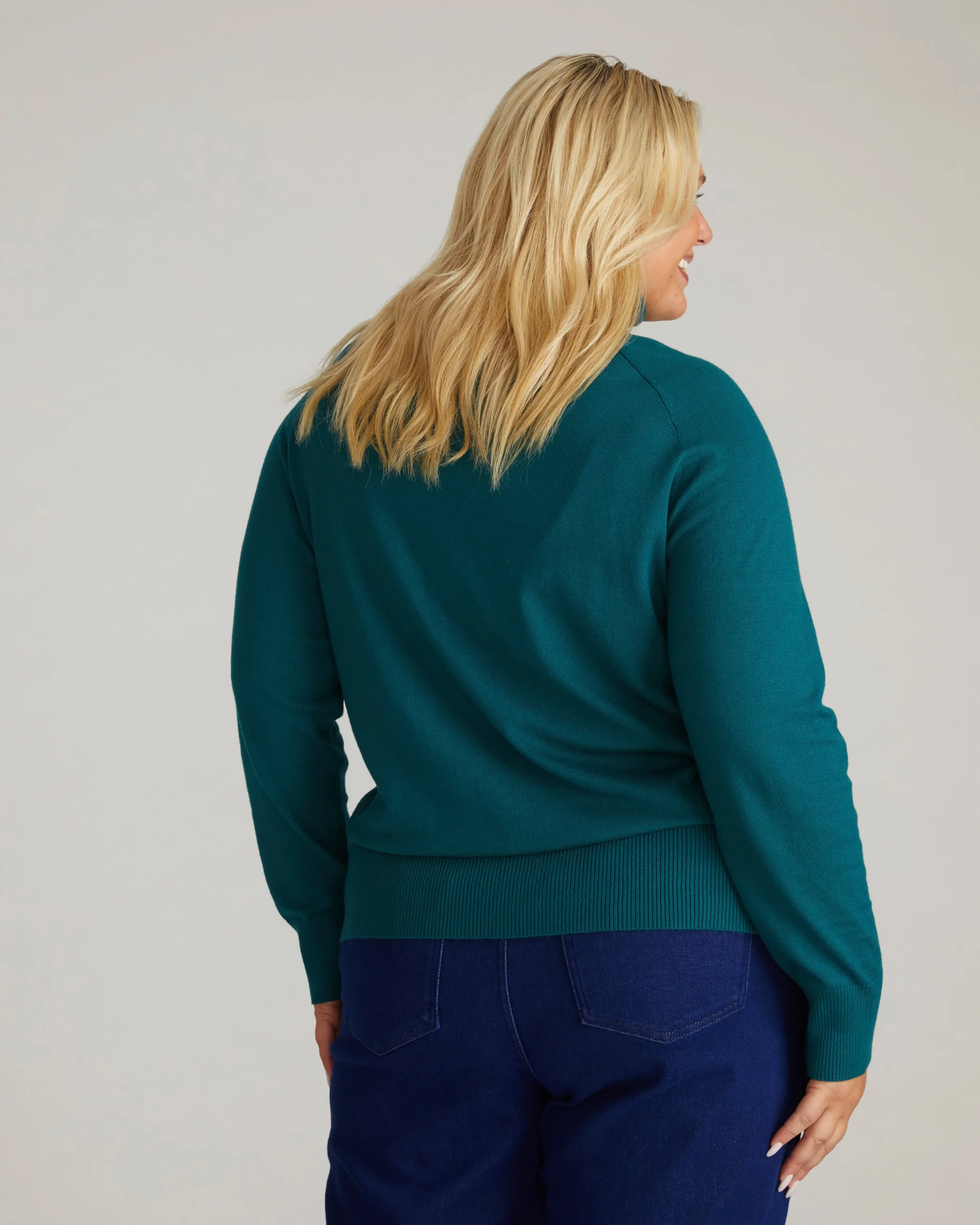 Renee Savvy Fine Knit Raglan Turtleneck Botanic