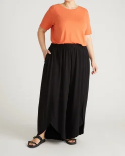 Rey Divine Jersey Pull-On Pants Black