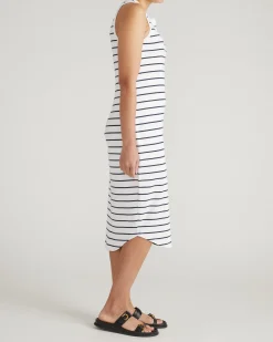 Romera Ribbed Dress Nautical Navy Stripe