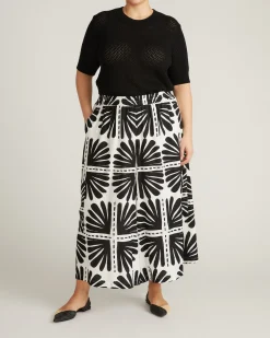 Rosie Pointelle Sweater Top Black