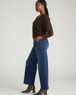 Roxy Relaxed Bootcut Jeans Field Of Dreams Indigo