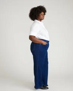 Roxy Relaxed Bootcut Jeans River Blue Wash