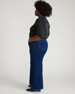 Roxy Relaxed Bootcut Jeans River Blue Wash