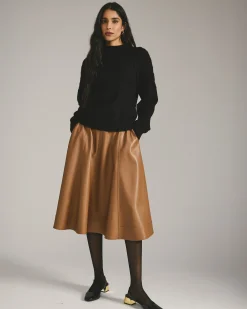 Safiya Cable Knit Sweater Black