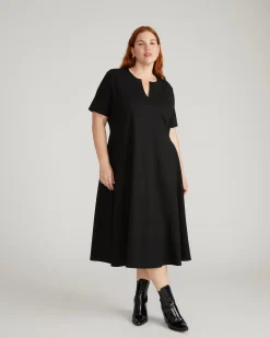 Saskia Ponte Dress Black