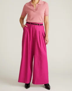 Savvy Fine Knit Short Sleeve Polo Sweater Virginia Rose