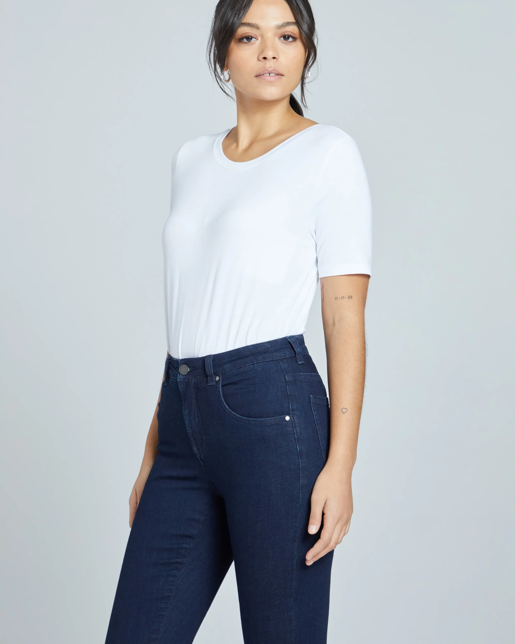 Seine High Rise Skinny Jeans 27 Inch Dark Indigo