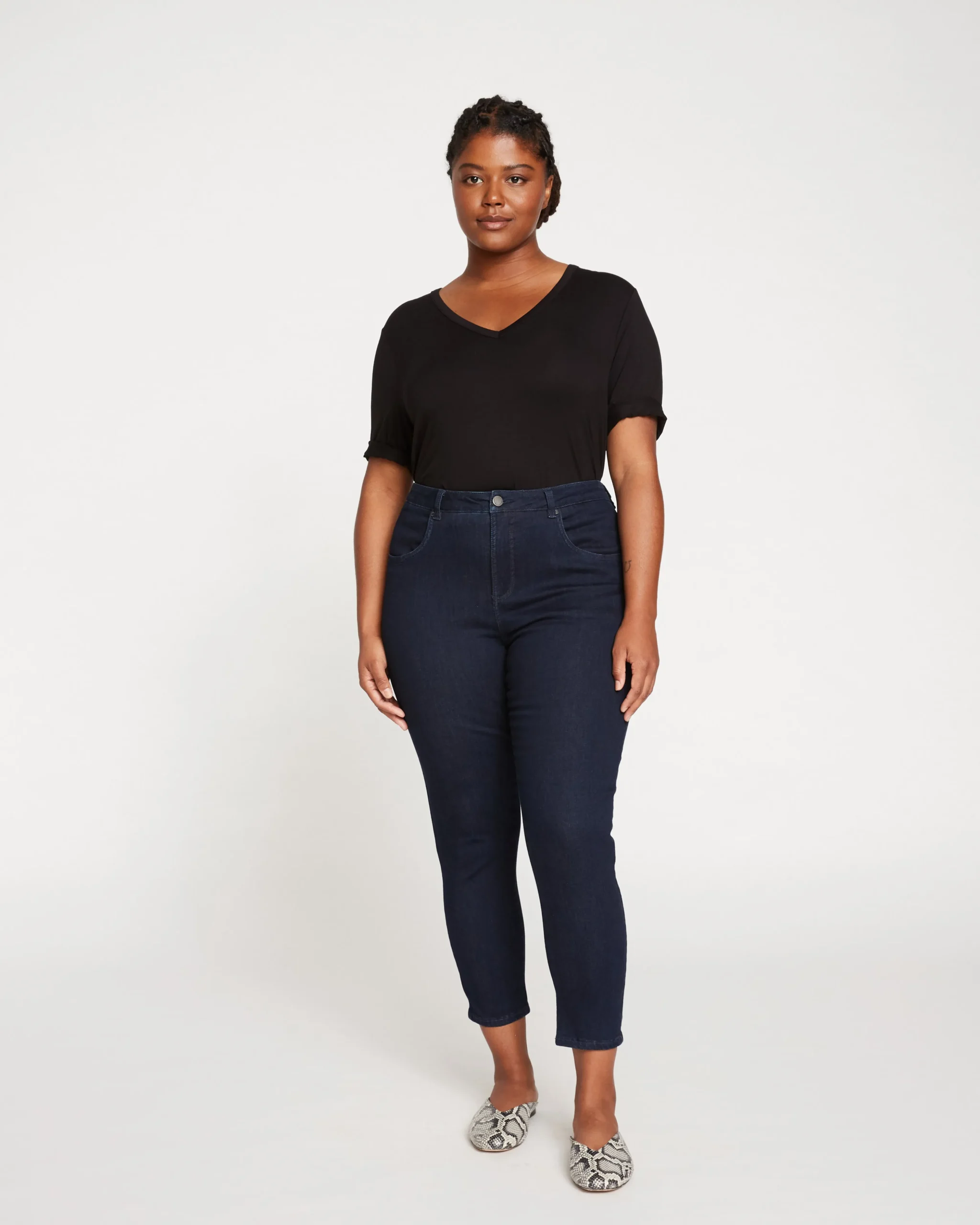 Seine High Rise Skinny Jeans 27 Inch Dark Indigo