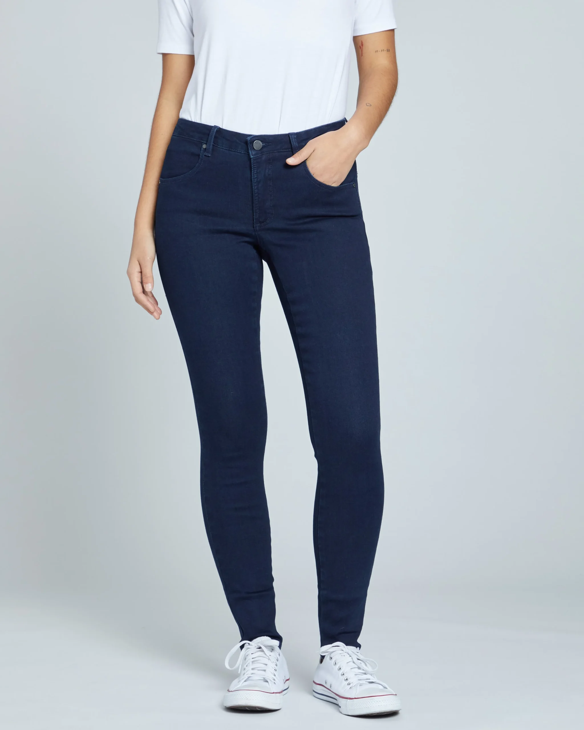 Seine High Rise Skinny Jeans 32 Inch Dark Indigo