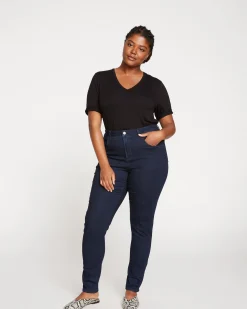 Seine High Rise Skinny Jeans 32 Inch Dark Indigo