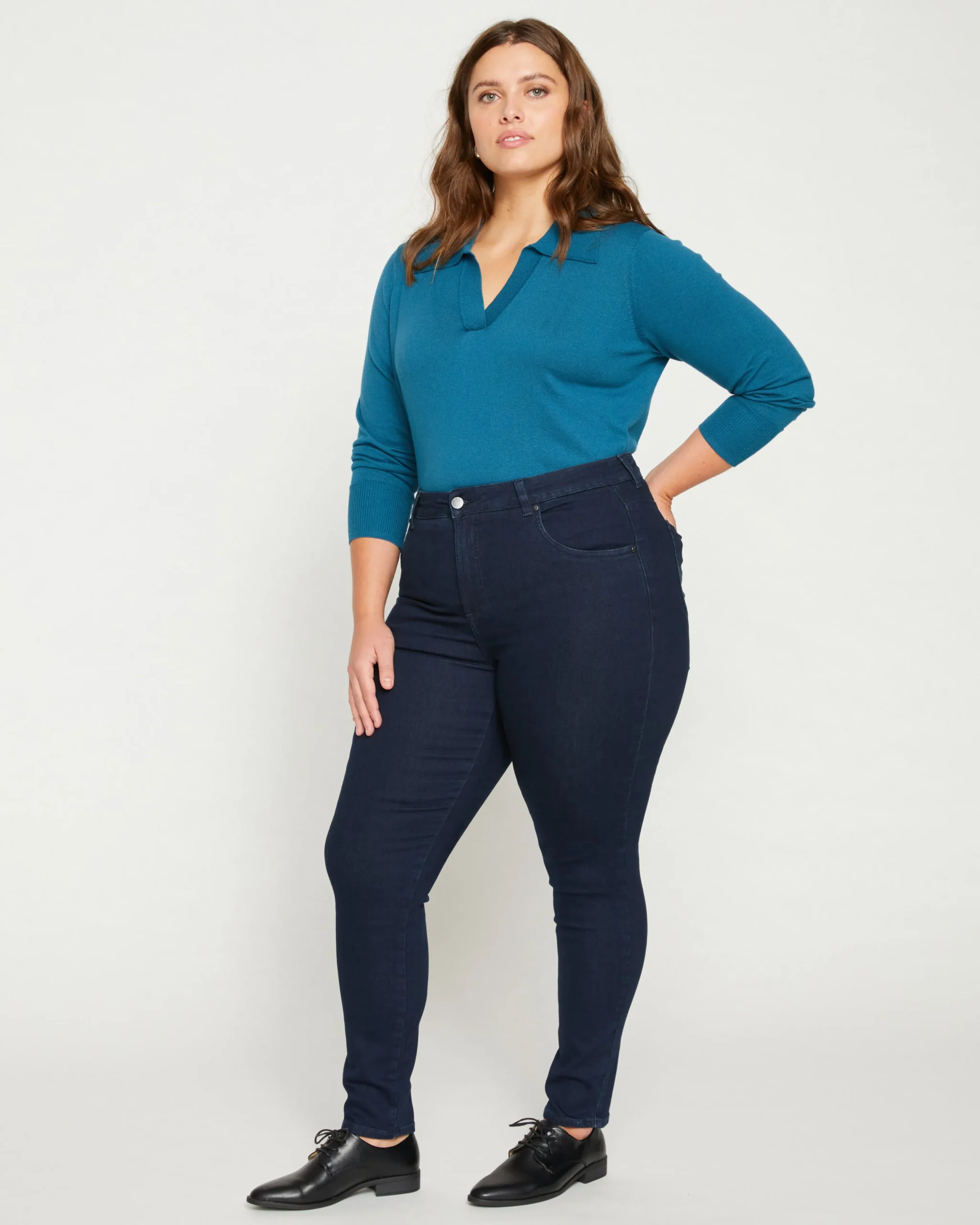 Seine High Rise Skinny Jeans 30 Inch Dark Indigo