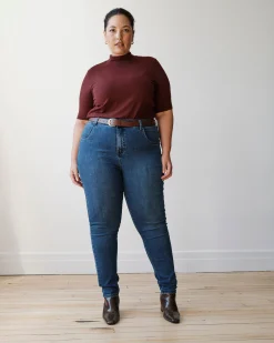 Seine High Rise Skinny Jeans 30 Inch True Blue